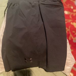 Under armor black athletic shorts.